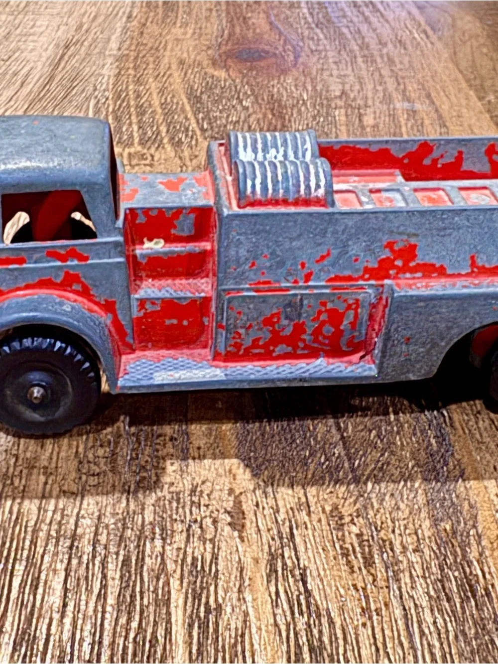 2 Vintage-1950 Hubley fire truck and Hubley wrecker die cast
